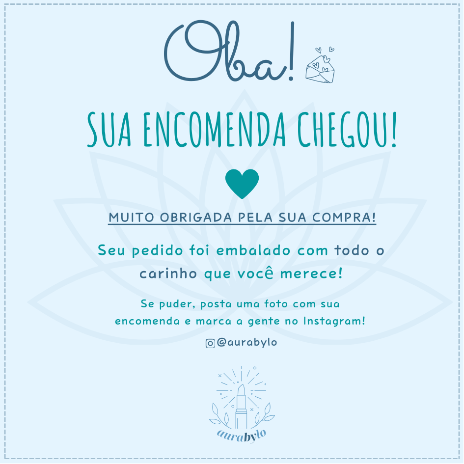 Oba! Sua encomenda chegou